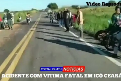 COLISÃO ENTRE CARRO E MICRO-ÔNIBUS DEIXA UMA VÍTIMA FATAL EM ICÓ CEARÁ